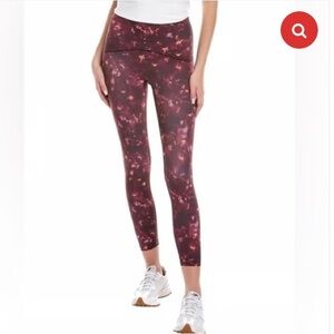 SPANX Women's Wine Orange Booty Boost 4/6 Patterned Leggings